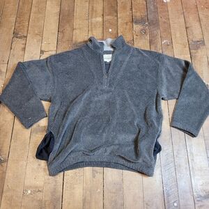 Charcoal Gray Zip Up Sweater
